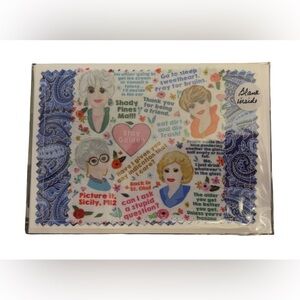 Golden Girls Uniquely Sewn Greeting Card Blank Inside Includes Envelope